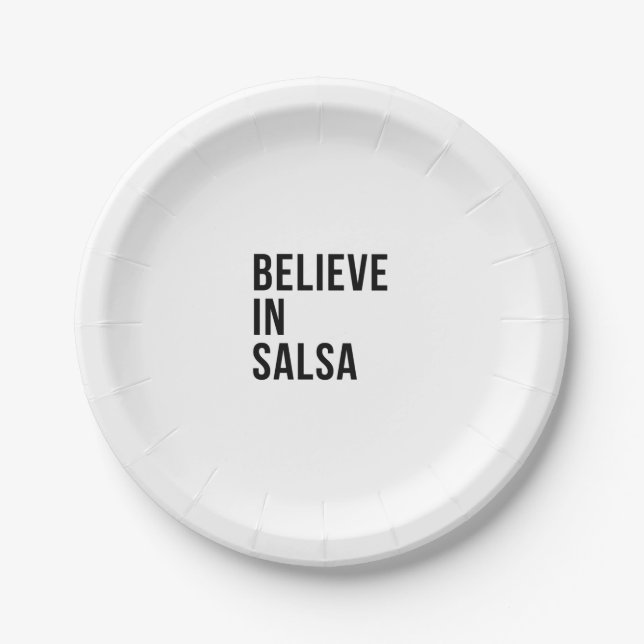 Plato De Papel Creer en Salsa (Anverso)