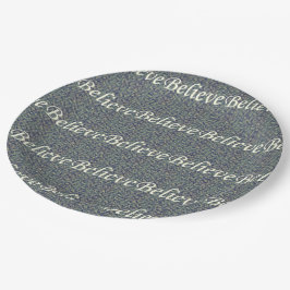 Plato De Papel Creer sobre los paneles