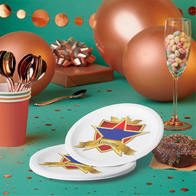 Plato De Papel Crest de Armenia (Subido por el creador)