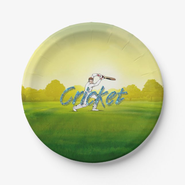 Plato De Papel Cricket TOP (Anverso)