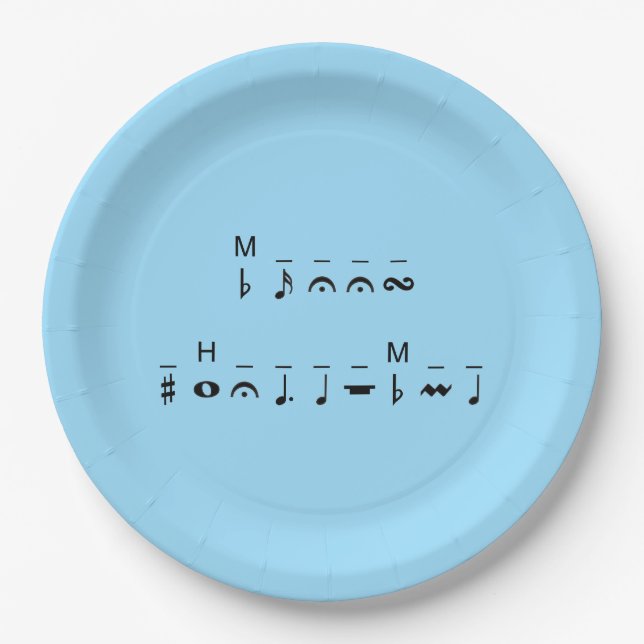 Plato De Papel Criptograma navideño (Anverso)