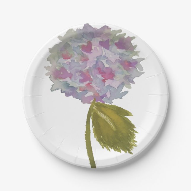 Plato De Papel Crisantemo (Anverso)