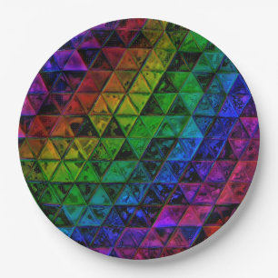 Plato De Papel Cristal de orgullo