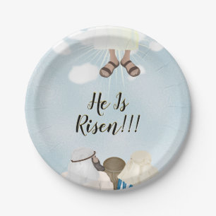 Plato De Papel Cristo es Pascua en ascenso