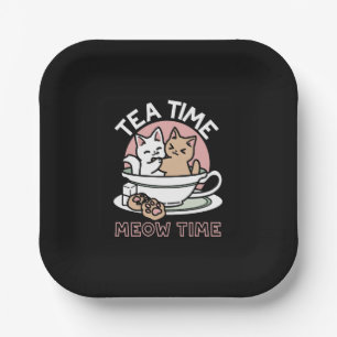 Plato De Papel Cristóbal arrollador en una copa - Tiempo de té ad