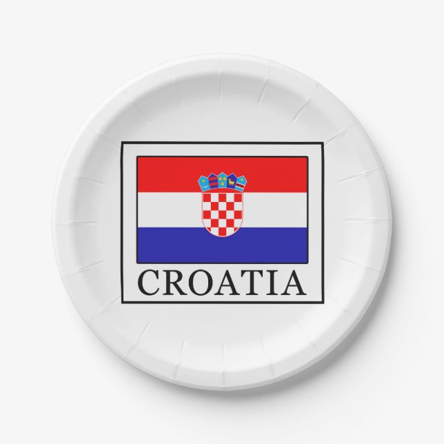 Plato De Papel Croacia (Anverso)