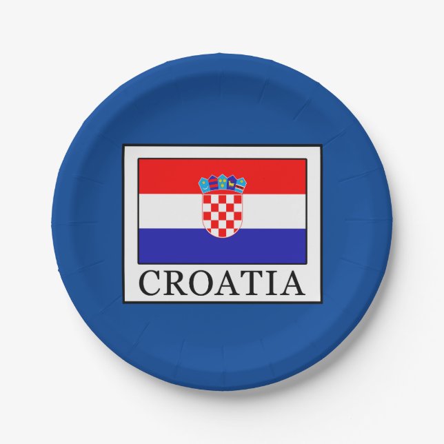 Plato De Papel Croacia (Anverso)