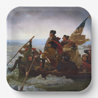 Plato De Papel Crossing Delaware 1776: General George Washington