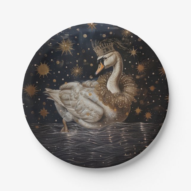 Plato De Papel Crown - Placas redondas de papel (Anverso)