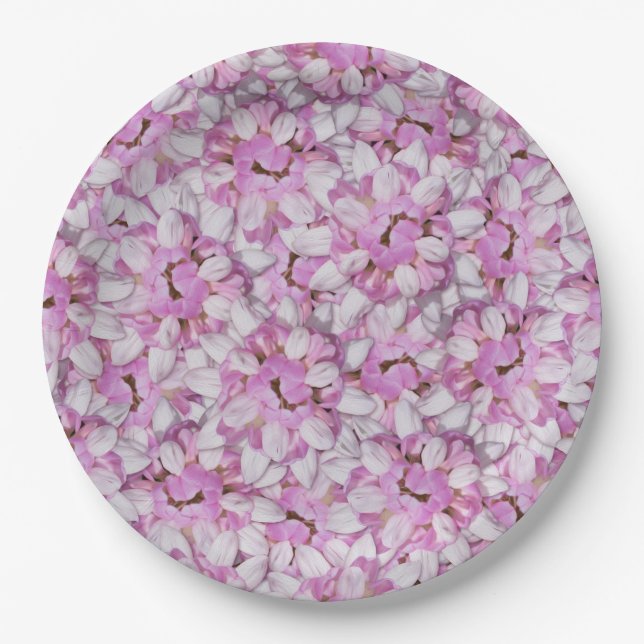 Plato De Papel Crown Vetch Seamless Pattern (Anverso)