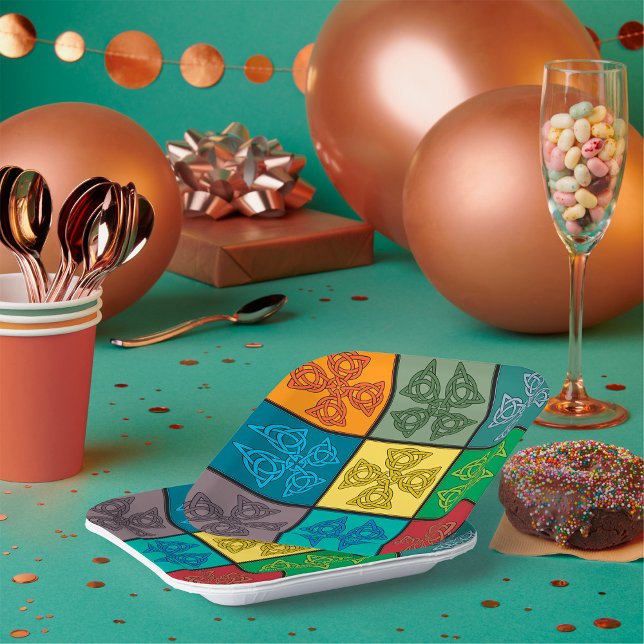 Plato De Papel Cruces celtas (Subido por el creador)