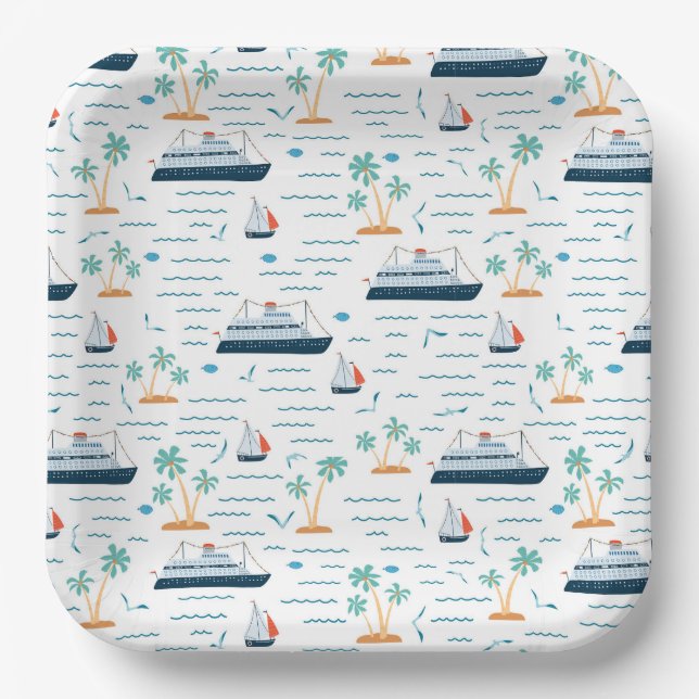 Plato De Papel Cruise Ship (Anverso)