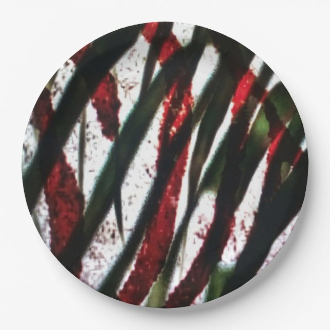 Plato De Papel Cruzado de bambú (Anverso)