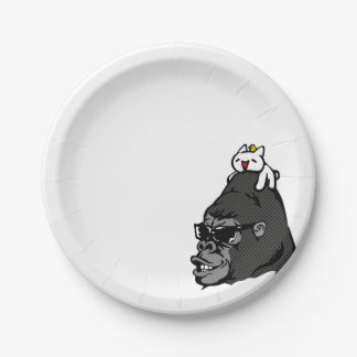 Plato De Papel Cryptocurrency MonaCoin Gorilla and Monar
