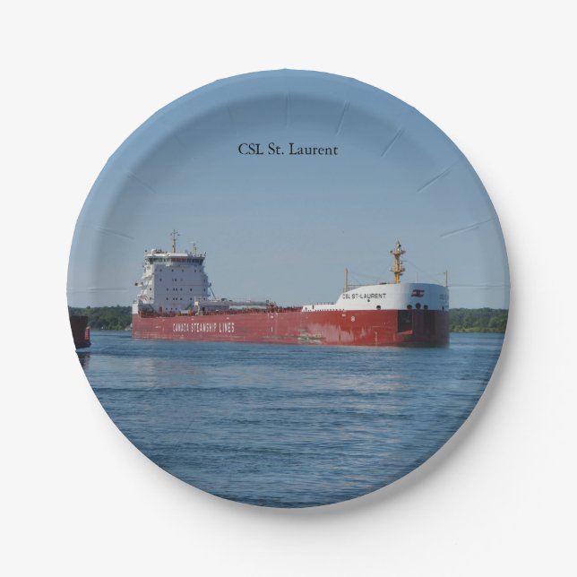 plato de papel CSL St. Laurent (Anverso)