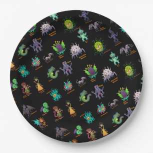 Plato De Papel Cthulhu Lovecraft Mitos Cónicas Bestias