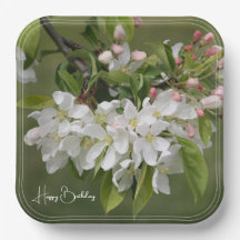 Cuadrado de flores blancas