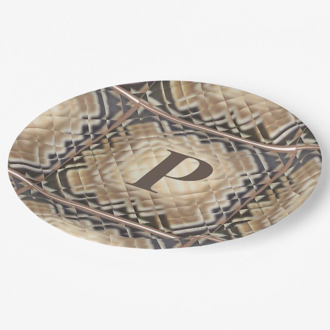 Plato De Papel Cuadrado dimensional-P (Angular)