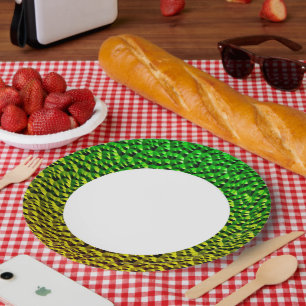 Plato De Papel Cuadrados metalizado 1