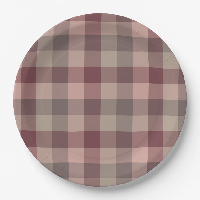 Plato De Papel Cuadro de blushwood (Anverso)