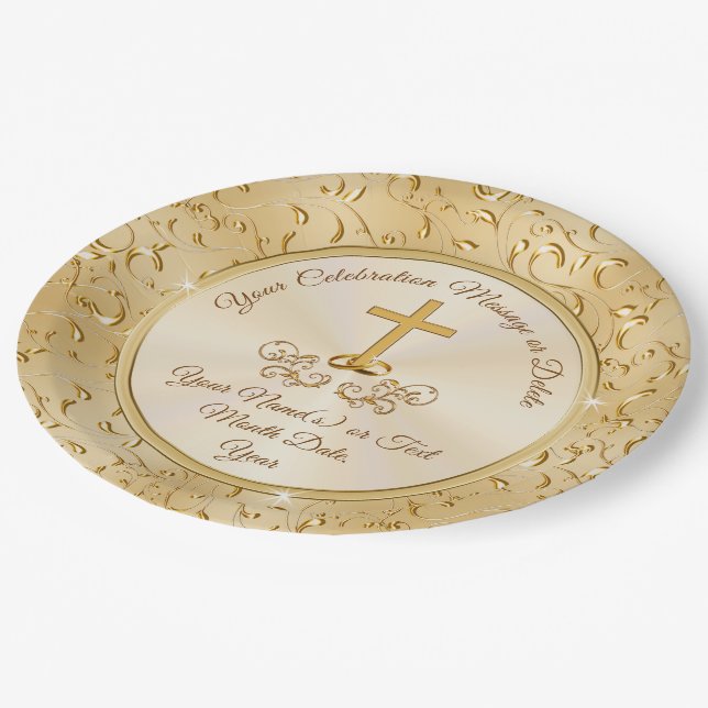 Plato De Papel Cuaesquiera placas de papel cristianas (Angular)