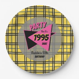 Plato De Papel CUALQUIER fiesta de cumpleaños amarillo, amarillo 