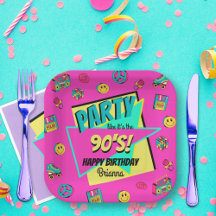 CUALQUIER fiesta de cumpleaños retro años 90 perso
