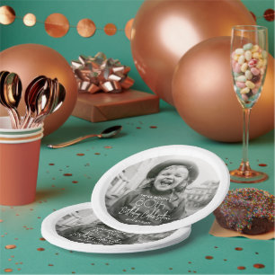 Plato De Papel CUALQUIER Moda de cumpleaños Fiesta fotográfico de