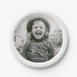 Plato De Papel CUALQUIER Moda de cumpleaños Fiesta fotográfico de