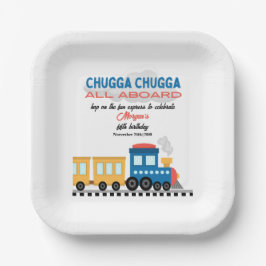 Plato De Papel Cualquier Personalizado colorido de cumpleaños