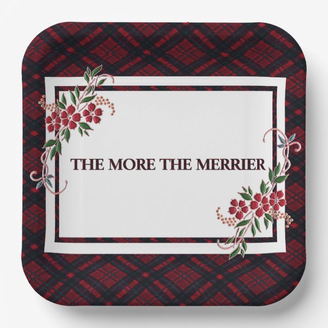 Plato De Papel Cuanto Más Se Pone El Rojo Más Mínimo (Anverso)