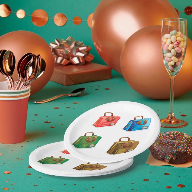 Plato De Papel Cuatro placas de papel para maletas (Subido por el creador)