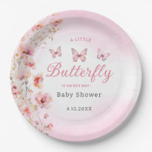 Cubierta acuática Mariposa floral Boho rosa chica
