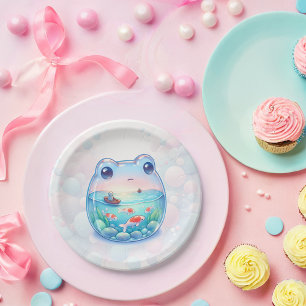 Plato De Papel Cubierta de papel de cumpleaños de la aventura de 