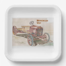 Plato De Papel Cubierta hacia arriba