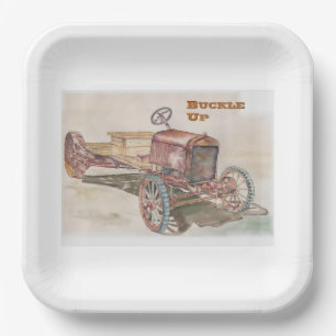 Plato De Papel Cubierta hacia arriba