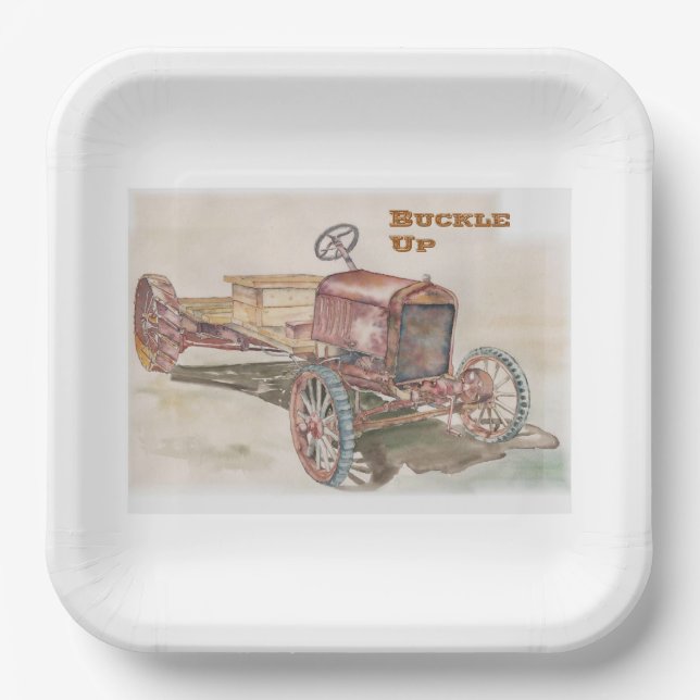 Plato De Papel Cubierta hacia arriba (Anverso)