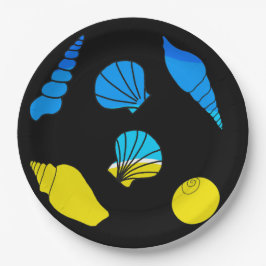 Plato De Papel Cubierta marina