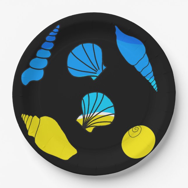 Plato De Papel Cubierta marina (Anverso)