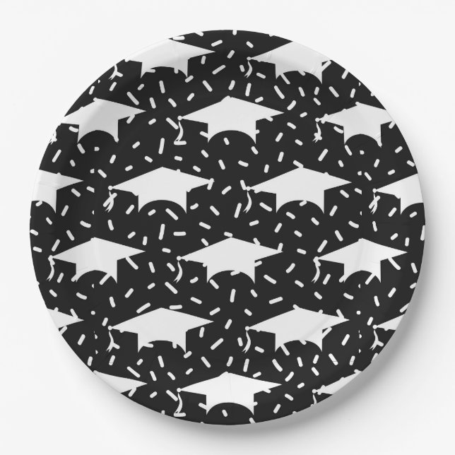 Plato De Papel Cuchillas de tapón de graduación (Anverso)