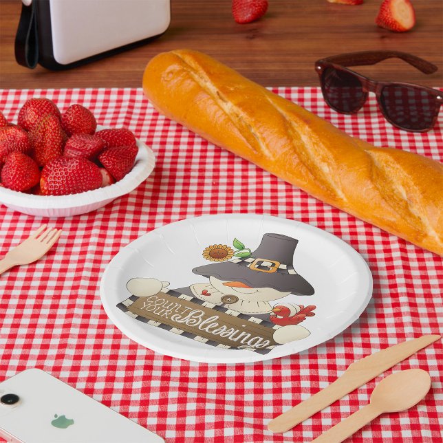 Plato De Papel Cuenta tus bendiciones (Subido por el creador)