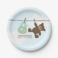 Cuerda para tender la ropa verde Baby Shower