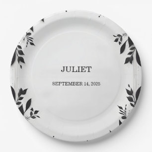 Plato De Papel Cuerdo Estamos Amarrando La Ducha De Novias De Kno