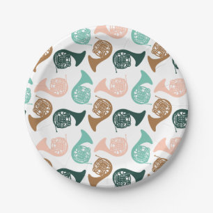 Plato De Papel Cuerno Verde de Peachy