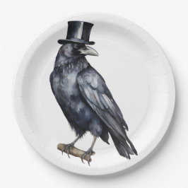 Plato De Papel Cuervo