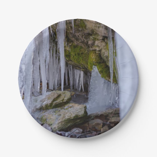 Plato De Papel Cueva De Hielo (Anverso)