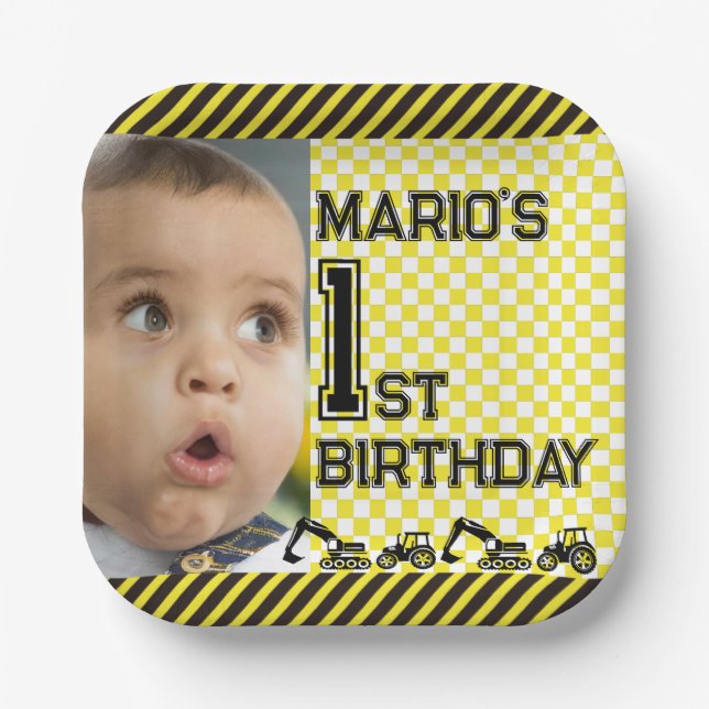 Plato De Papel ¡Cuidado! Divertida fiesta de cumpleaños (Anverso)