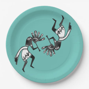 Plato De Papel Cultura de los nativos estadounidenses - Bailando 