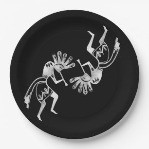 Plato De Papel Cultura de los nativos estadounidenses - Bailando 