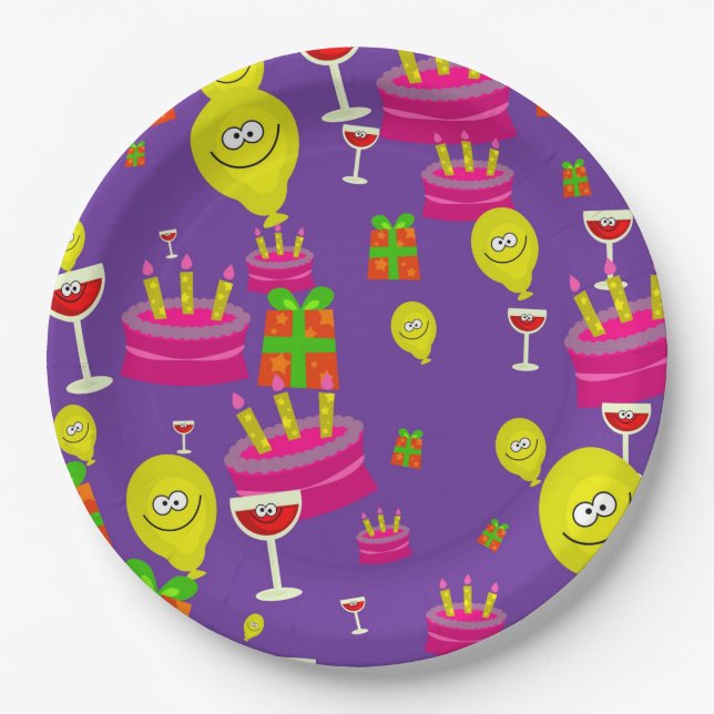 Plato De Papel Cumpleaños (Anverso)